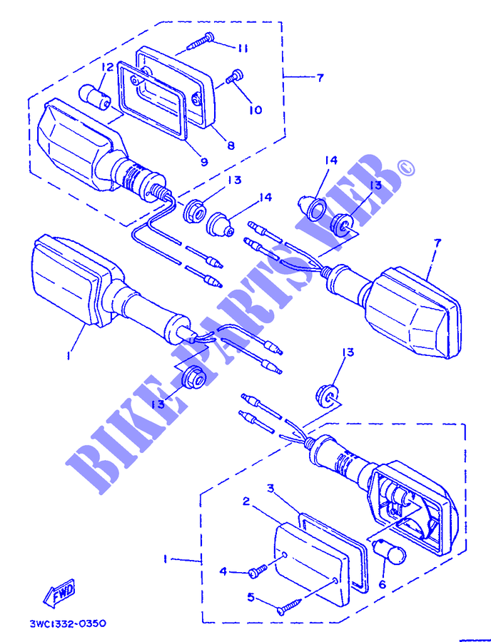 BLINKER für Yamaha DT80LC 1990