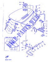 BENZINTANK für Yamaha FZ750 1990