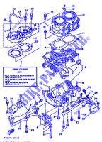 ZYLINDER / MOTORGEHÄUSE für Yamaha WRA650S 1990