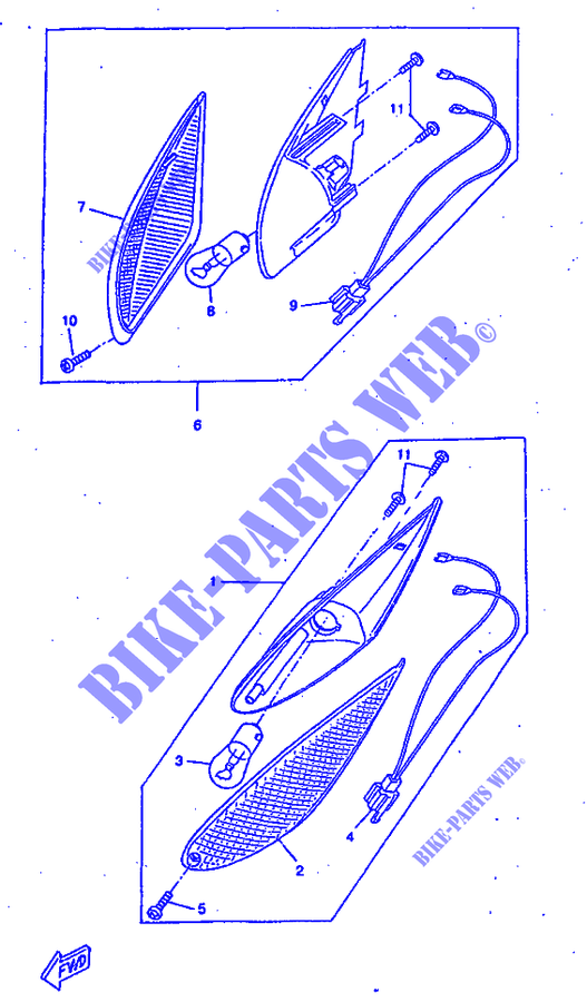 BLINKER für Yamaha BWS BUMP 1998
