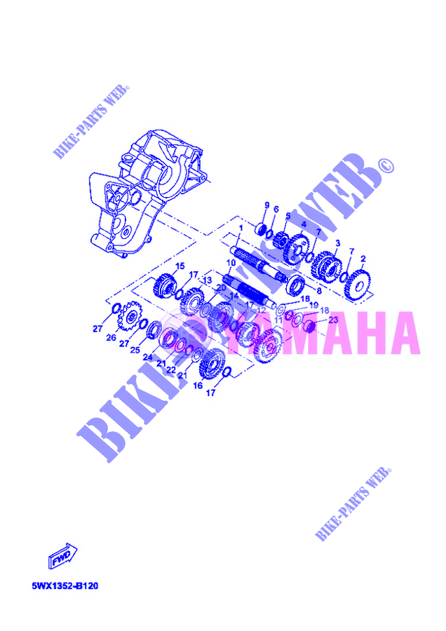GETRIEBE für Yamaha X-POWER 2005