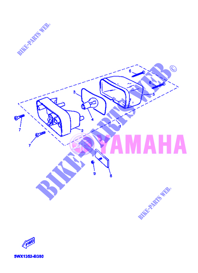 RÜCKLICHT für Yamaha X-POWER 2008