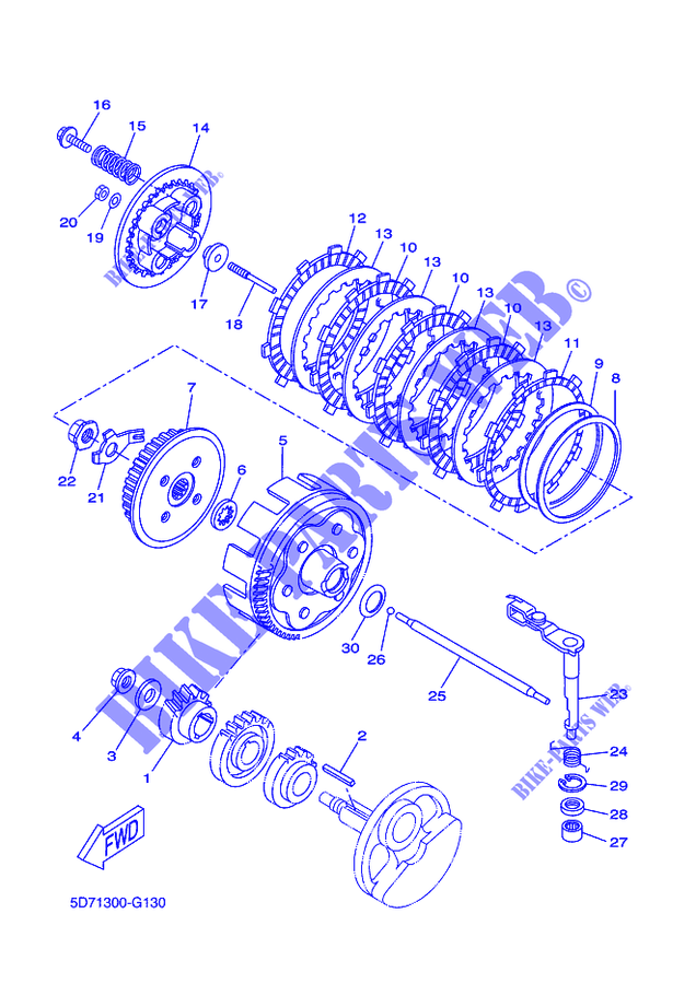 ANLASSERKUPPLUNG für Yamaha YZF-R125 2011