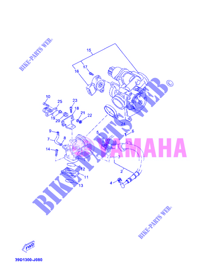 EINLASS für Yamaha YP125RA 2012