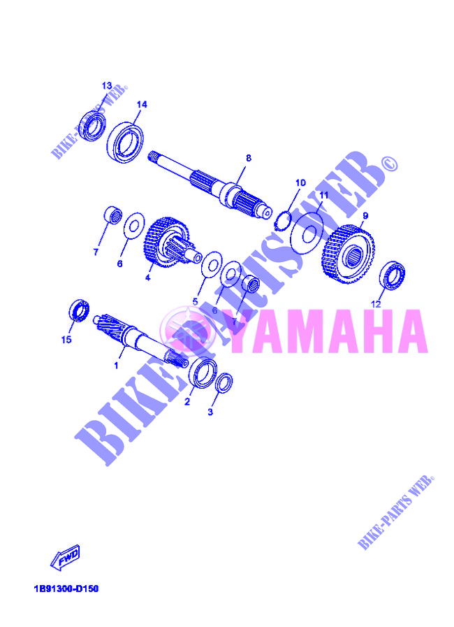 GETRIEBE für Yamaha X-MAX 125 ABS BUSINESS 2012