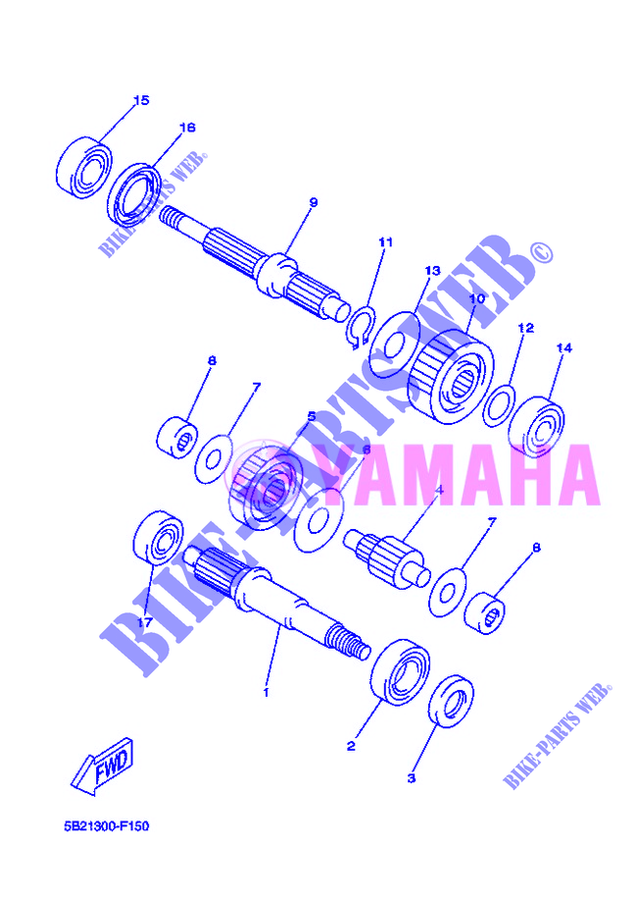 GETRIEBE für Yamaha YP250RA 2012