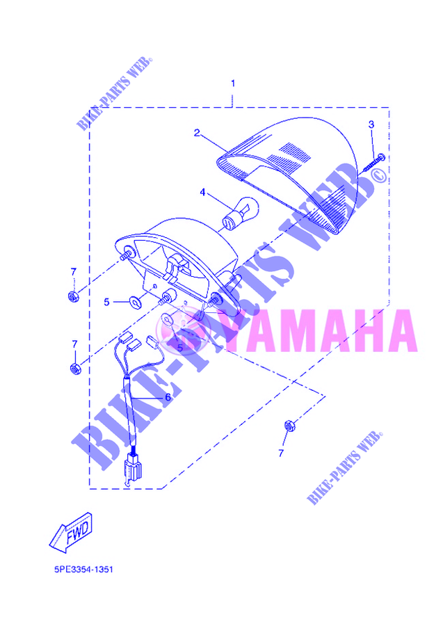RÜCKLICHT für Yamaha YQ50 2012