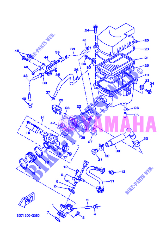 EINLASS für Yamaha YZF-R125 2012