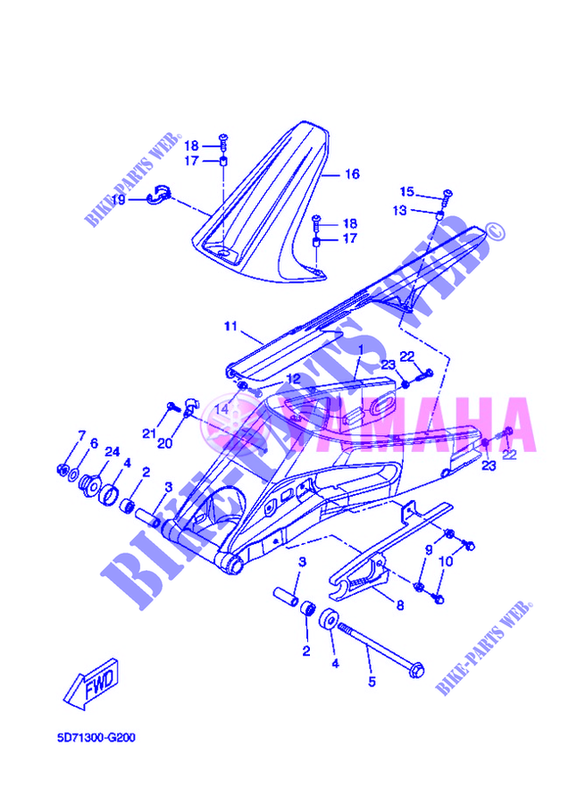 SCHWINGE für Yamaha YZF-R125 2012