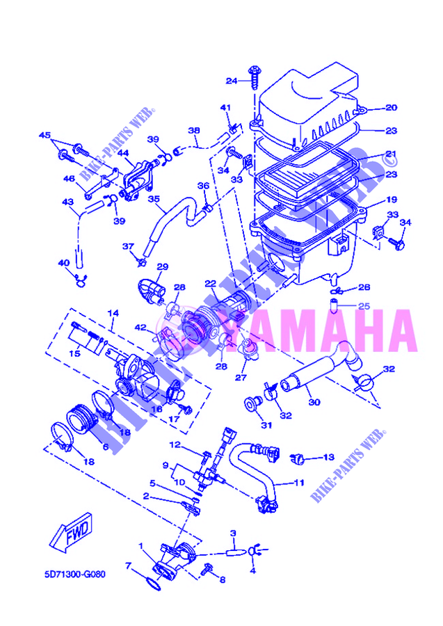 EINLASS für Yamaha YZF-R125 2012