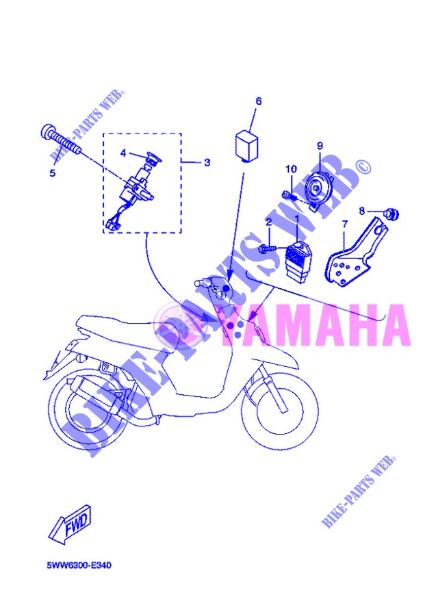 ELEKTRIC 1 für Yamaha BOOSTER SPIRIT 2013