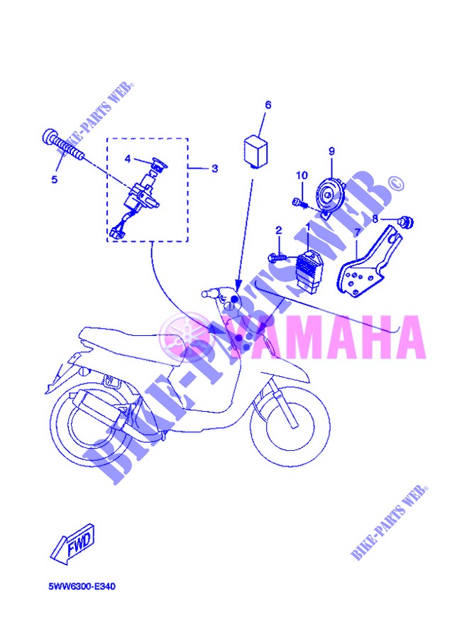 ELEKTRIC 1 für Yamaha BOOSTER SPIRIT 2013