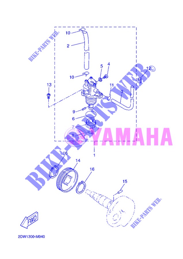 OLPUMPE für Yamaha BWS EASY 2013