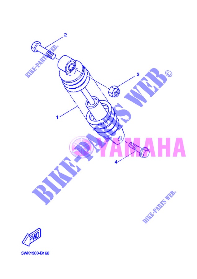 STOßDÄMPFER für Yamaha BWS EASY 2013