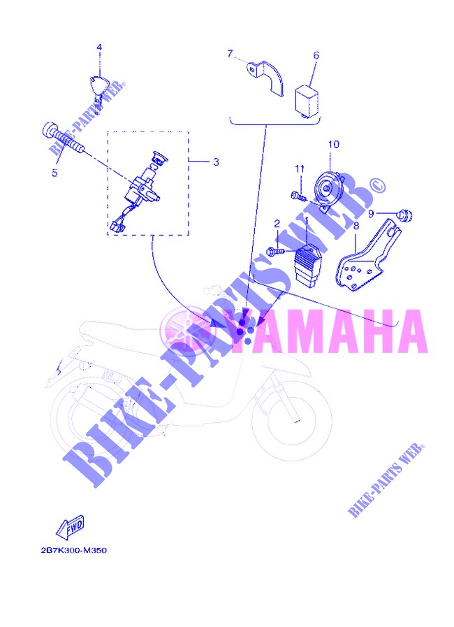 ELEKTRIC 1 für Yamaha BOOSTER NAKED 2013