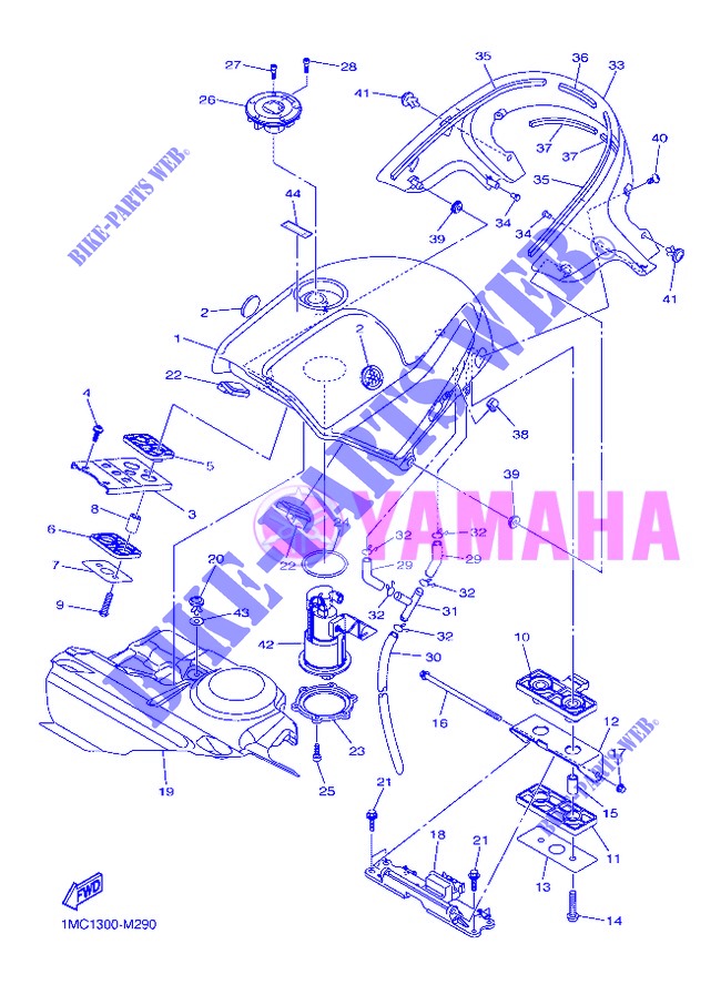 BENZINTANK für Yamaha FJR1300A 2013
