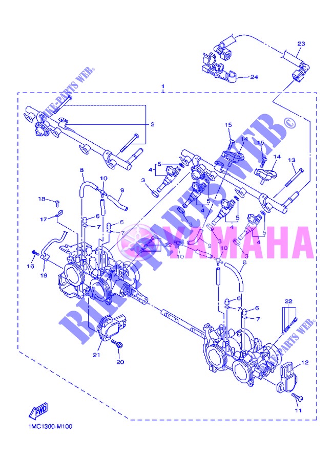 EINLASS 2 für Yamaha FJR1300AS 2013