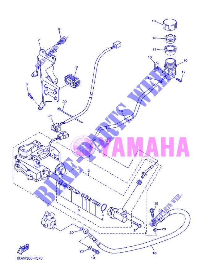 KUPPLUNGSZYLINDER für Yamaha FJR1300AS 2013
