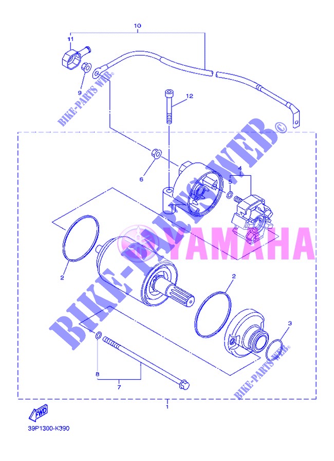 ANLASSER für Yamaha FZ8NA 2013