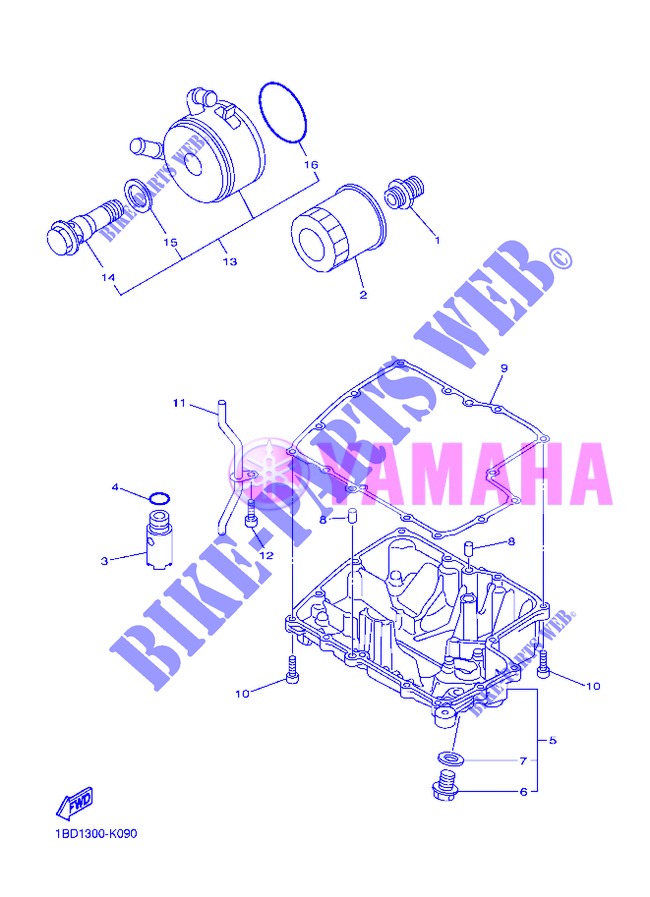 ÖLFILTER für Yamaha FZ8NA 2013