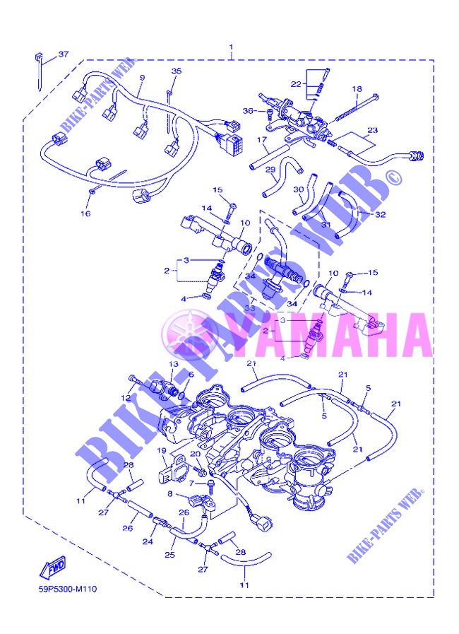 EINLASS 2 für Yamaha FZ8NA 2013