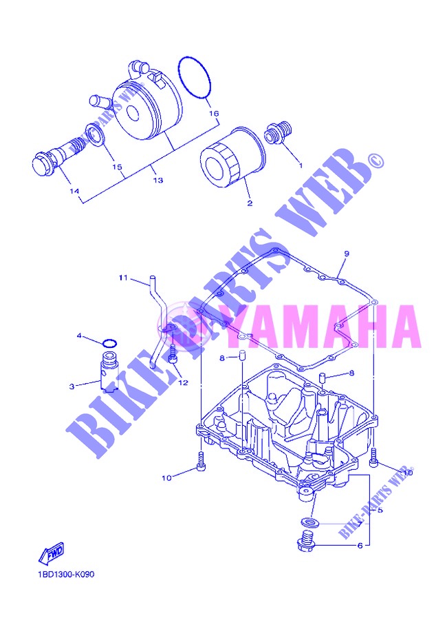 ÖLFILTER für Yamaha FZ8NA 2013
