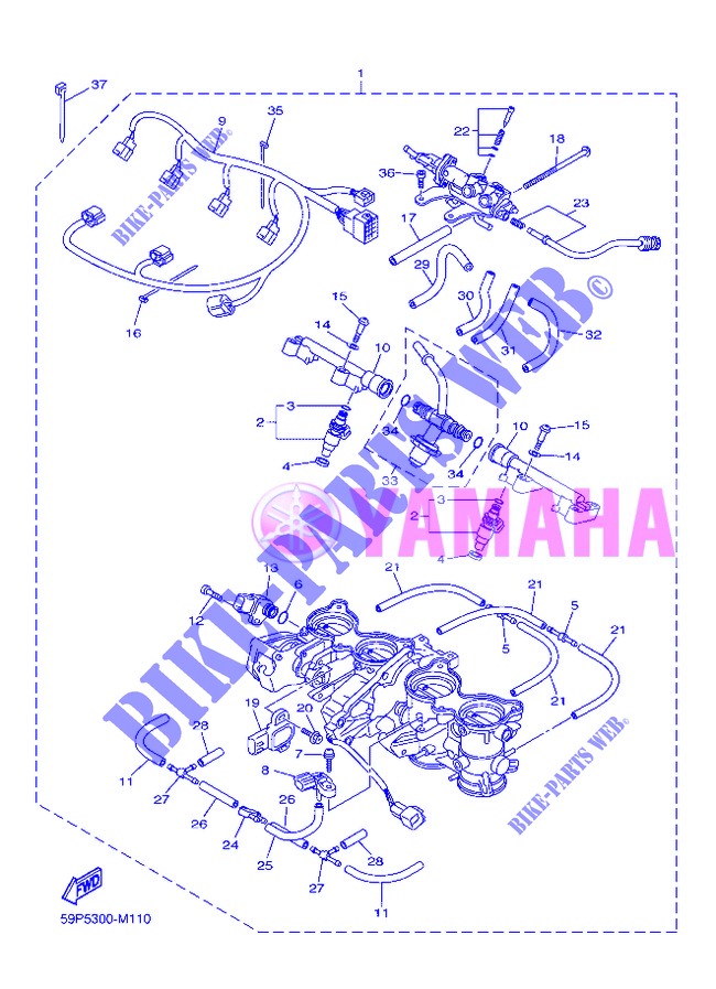 EINLASS 2 für Yamaha FZ8NA 2013