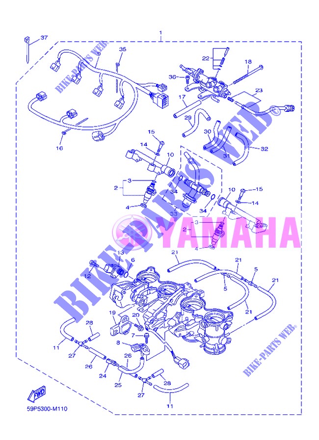 EINLASS 2 für Yamaha FZ8S 2013