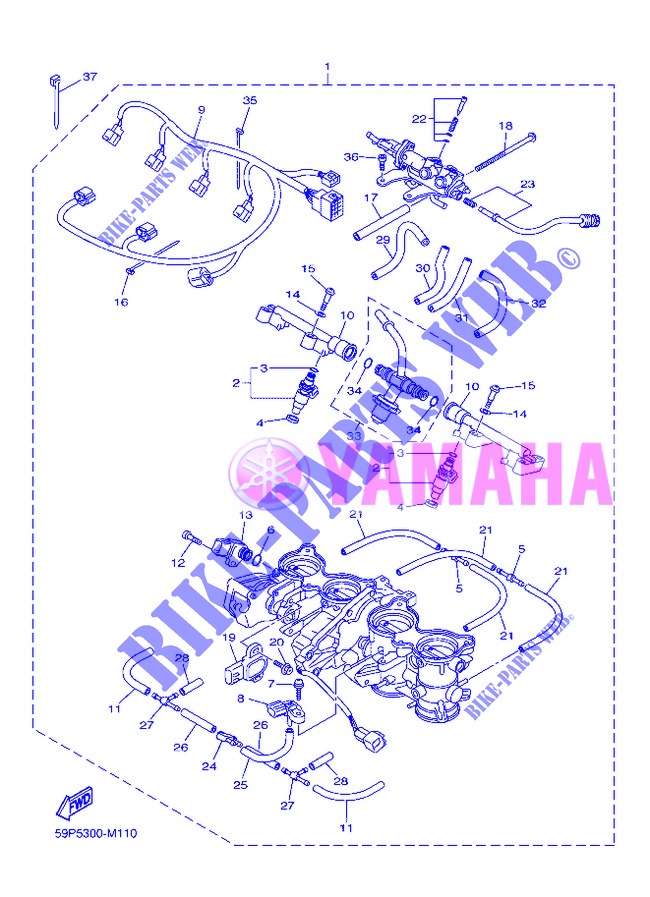 EINLASS 2 für Yamaha FZ8S 2013
