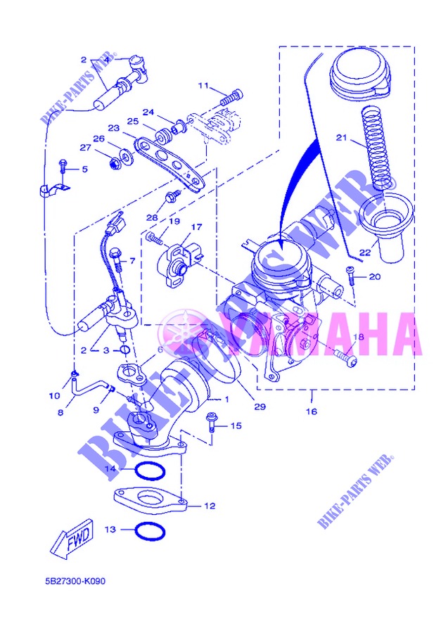 EINLASS 2 für Yamaha VP250 2013