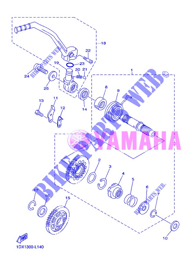 ANLASSER für Yamaha WR450F 2013