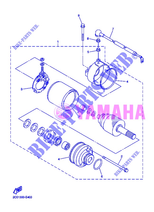 ANLASSER für Yamaha DIVERSION 600 F 2013