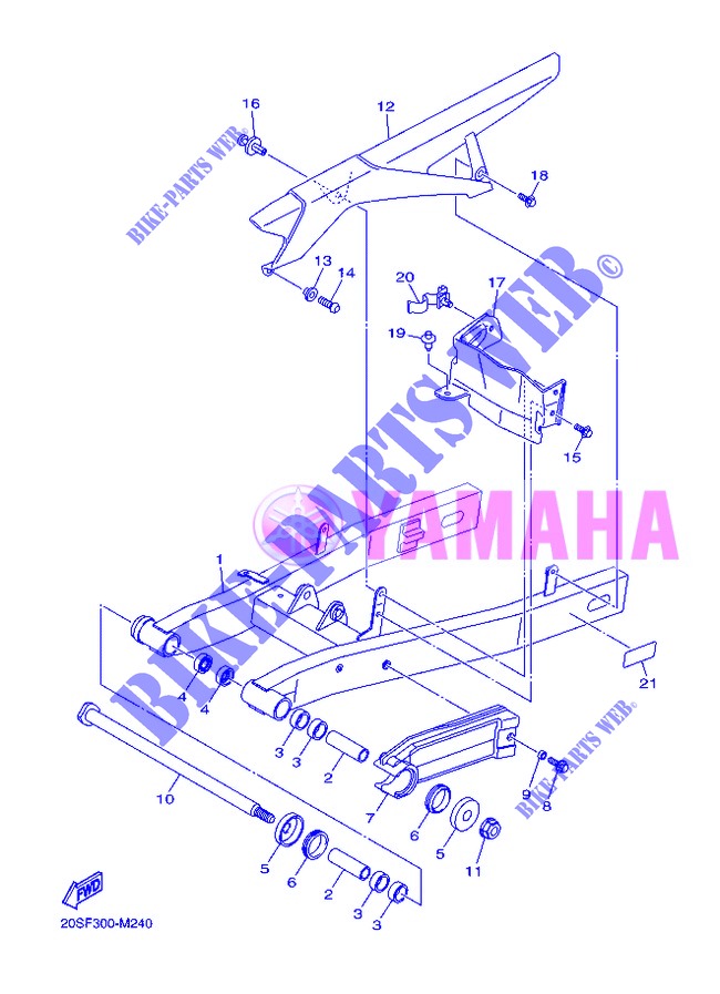 SCHWINGE für Yamaha DIVERSION 600 F ABS 2013