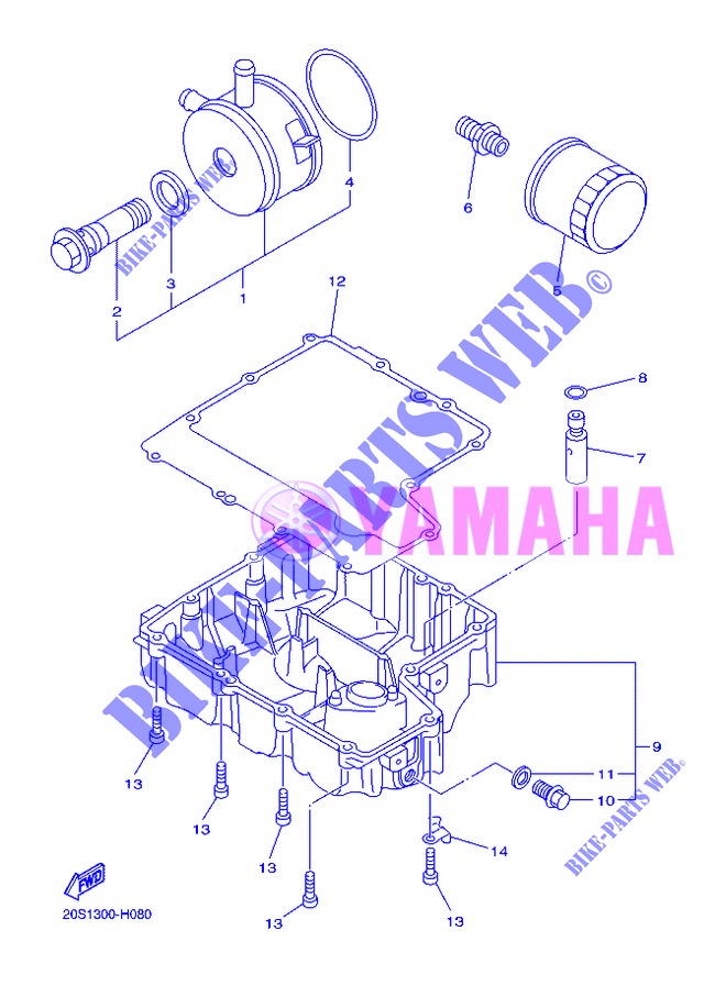 ÖLFILTER für Yamaha DIVERSION 600 F ABS 2013
