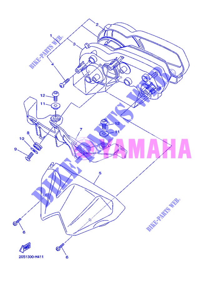 TACHO für Yamaha XJ6N 2013