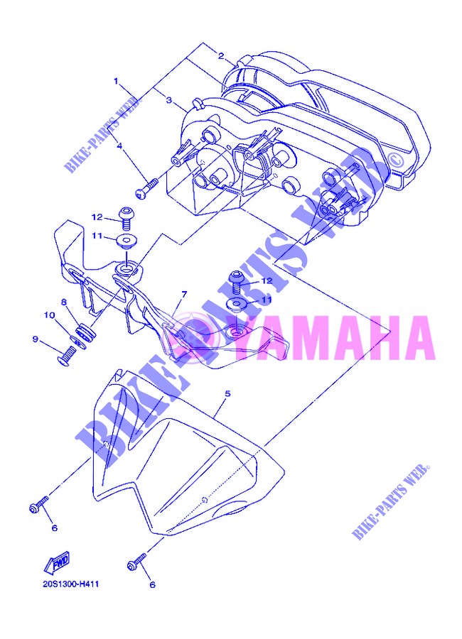 TACHO für Yamaha XJ6N 2013