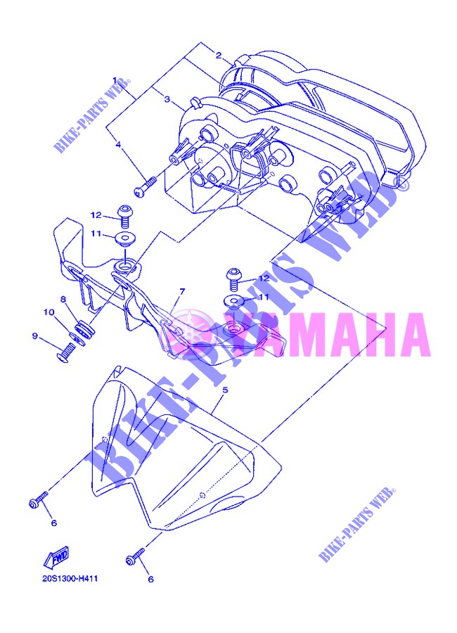 TACHO für Yamaha XJ6NA 2013