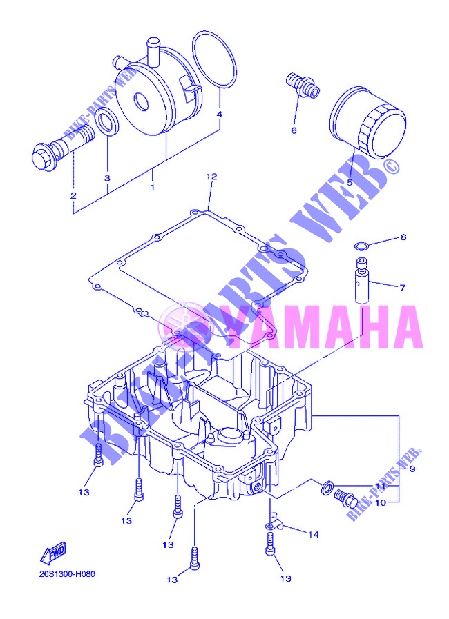 ÖLFILTER für Yamaha DIVERSION 600 2013