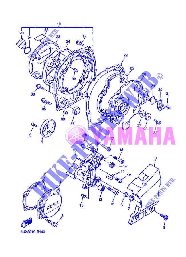 DECKEL   MOTOR 1 für Yamaha XJR1300 2013