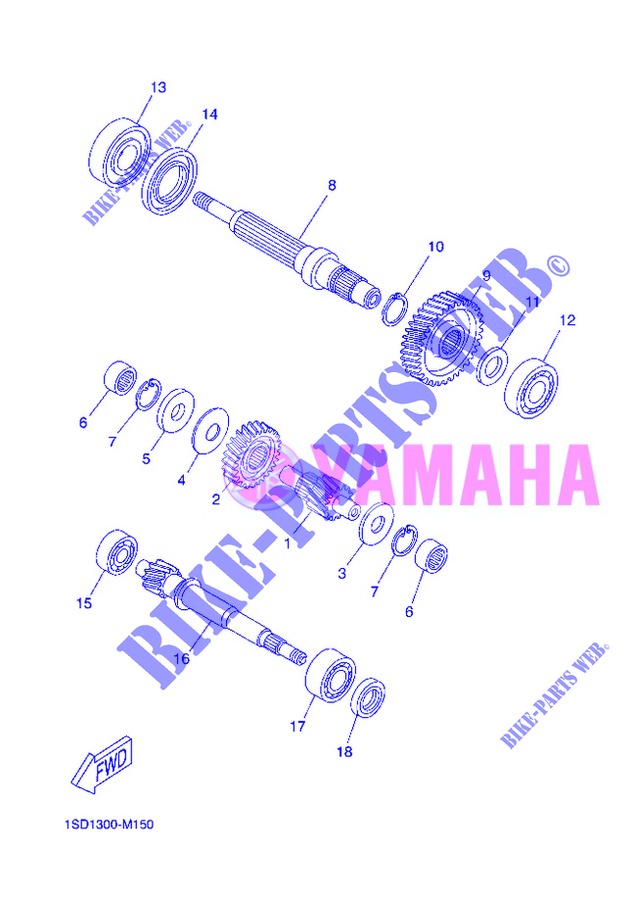 GETRIEBE für Yamaha XMAX 400 2013