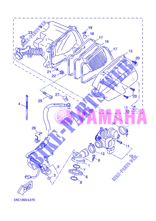 EINLASS für Yamaha YN50FU 2013