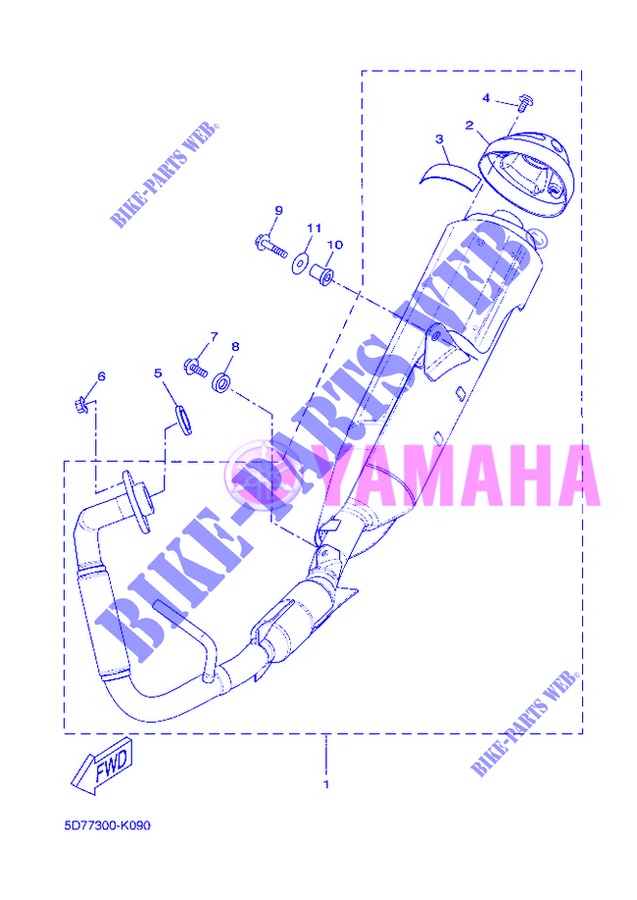 AUSPUFF für Yamaha YZF-R125 2013