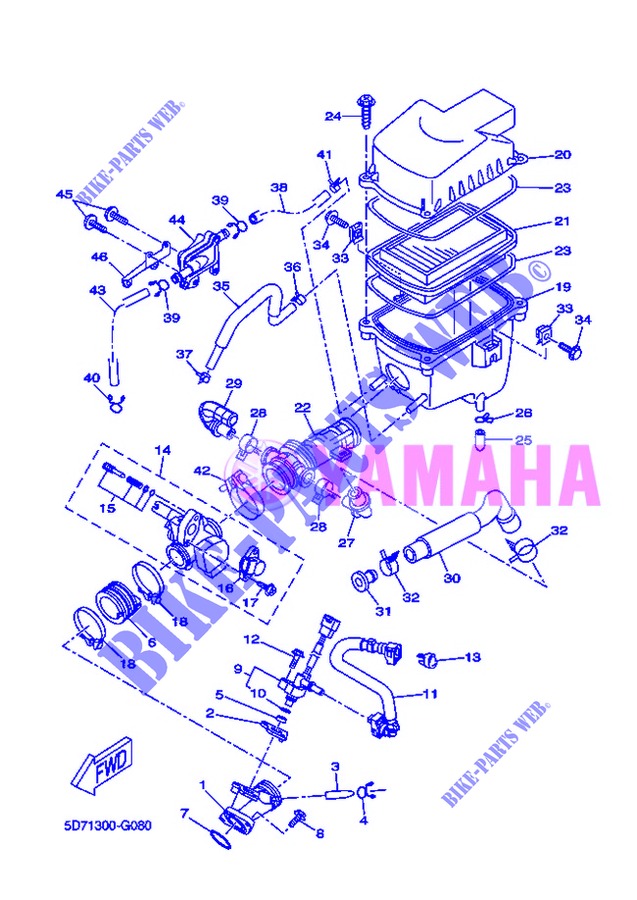 EINLASS für Yamaha YZF-R125 2013