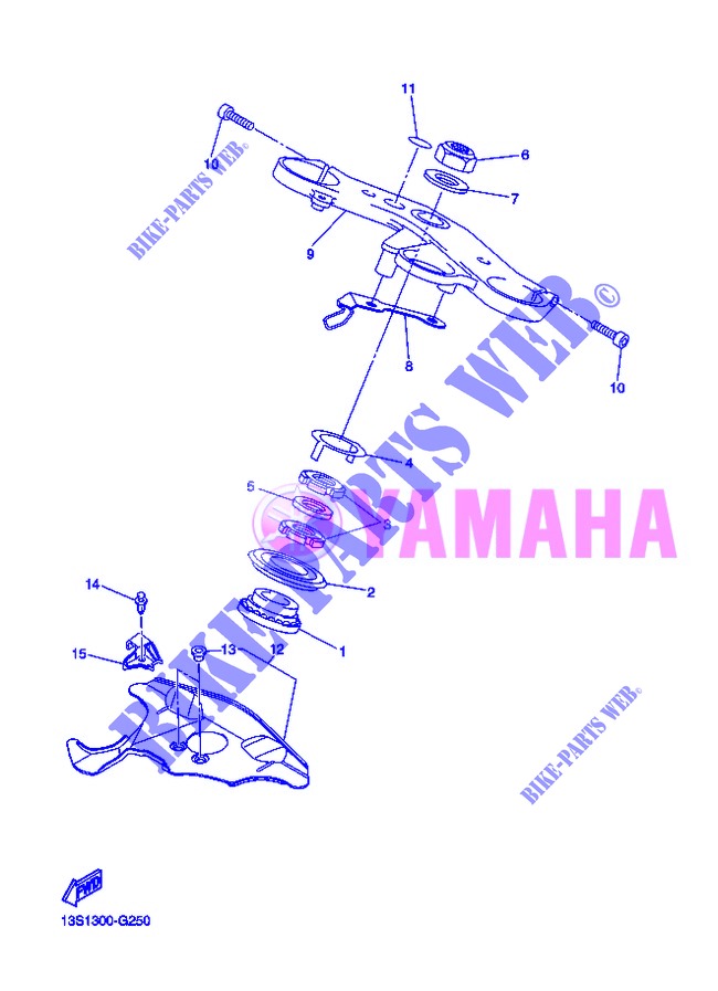 LENKUNG für Yamaha YZF-R6 2013