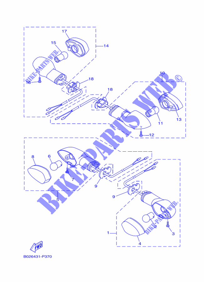 BLINKER für Yamaha YZF-R3A 2015