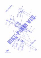 SCHALTWALZE für Yamaha MT-09 TRACER ABS RACE BLUE 2015