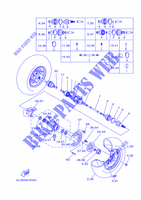 VORDERRAD für Yamaha GRIZZLY 450 EPS DIRECTION ASSISTEE 2016