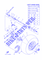 HINTERRAD für Yamaha GRIZZLY 700 EPS DIRECTION ASSISTEE SE 2015