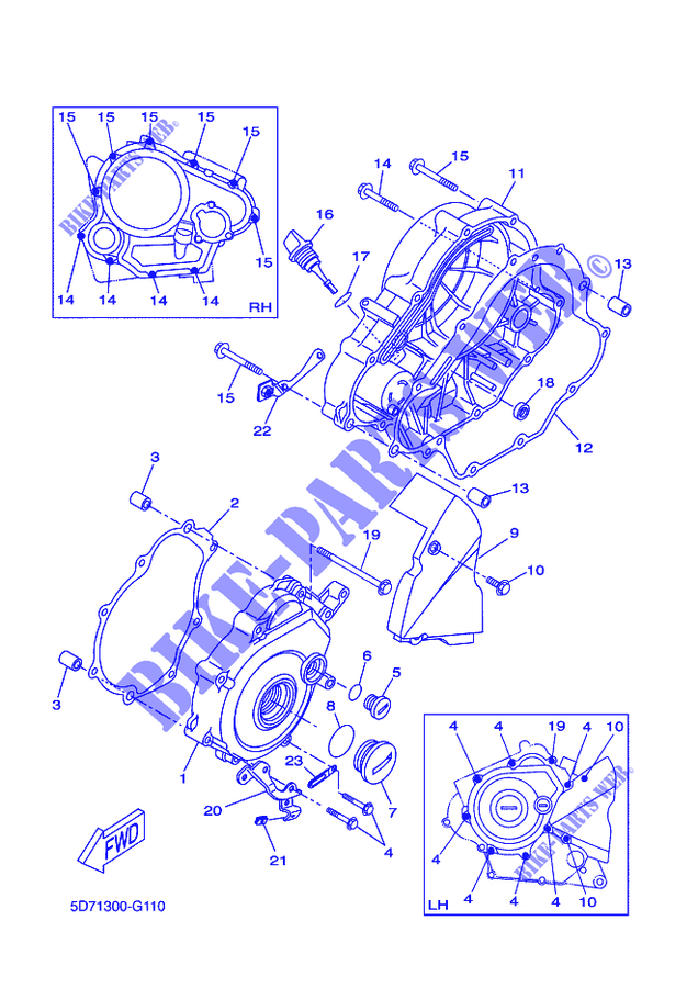 DECKEL   MOTOR 1 für Yamaha YZF-R 125 ABS 2015