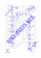 KURBELWELLE / KOLBEN für Yamaha E60H Manual & Electric Steering, Hydro Trim & Tilt, Pre-Mixing,Shaft 20